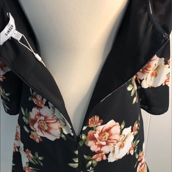 Likely Tara Black Floral Mini Dress - Picture 9 of 11
